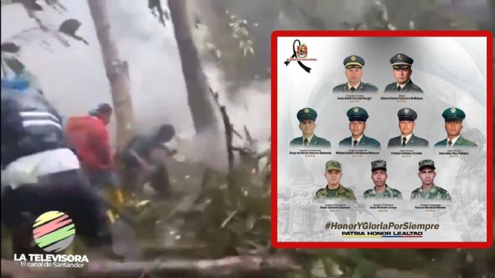 Trágica caída de helicóptero del Ejército de Colombia; mueren los 9 tripulantes | VIDEO