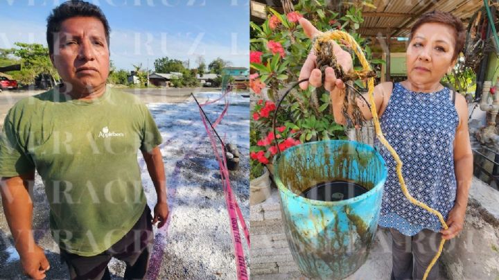 Fuga de hidrocarburo contamina pozos artesianos y carreteras en Papantla