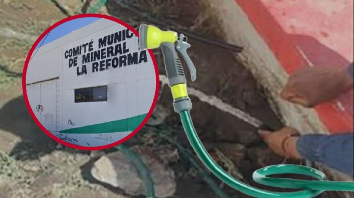 Detectan toma clandestina de agua en oficinas del PRI Mineral de la Reforma