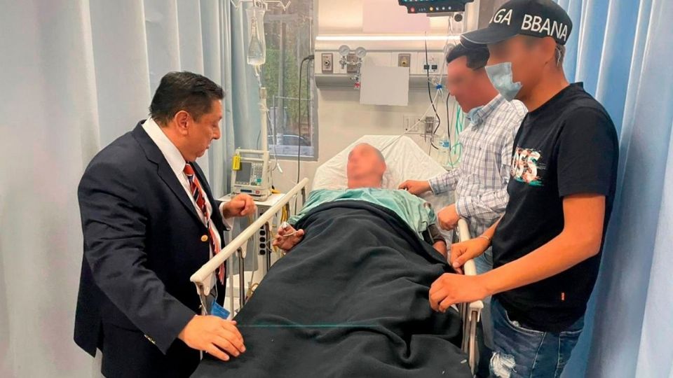 El obispo Salvador Rangel en el hospital