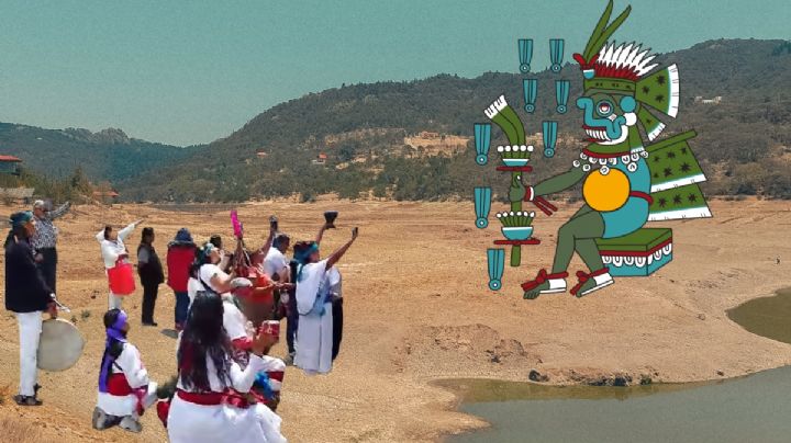 Con ritual en la presa La Estanzuela, pobladores invocan las lluvias