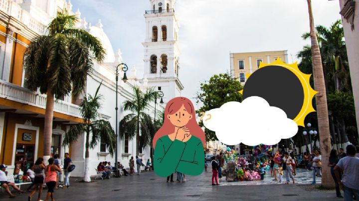 ¿Se podrá ver el eclipse? Así estará el cielo en Veracruz