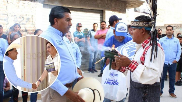 Reciben con limpia a Roberto García, candidato a alcaldía de Purísima, en su visita a comunidades