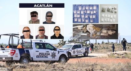 Capturan a 5 presuntos narcomenudistas con cerca de 2,000 dosis de drogas en Acatlán
