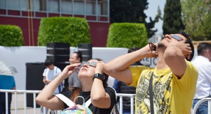 Así vivieron los pachuqueños el eclipse; más de 2 mil personas llegaron a Plaza Juárez