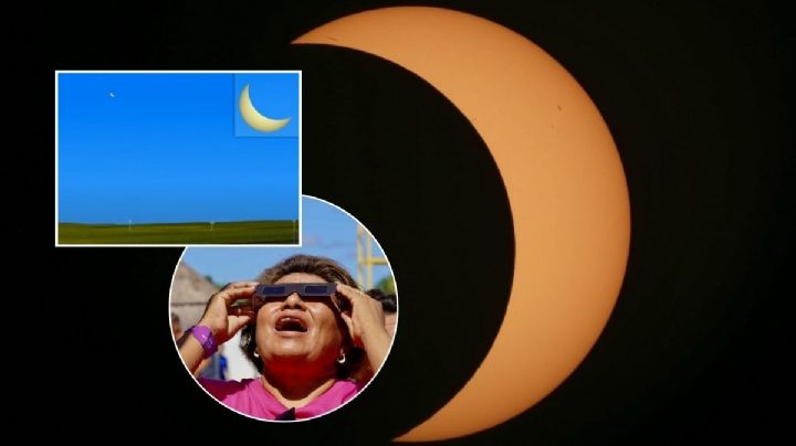 Así se verá el eclipse solar en Veracruz hoy lunes 8 de abril, según simulador