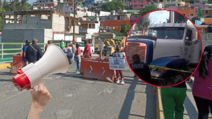 Bloqueo en Tula: Piden justicia por muerte de Aureliano, atropellado durante las obras del río Tula