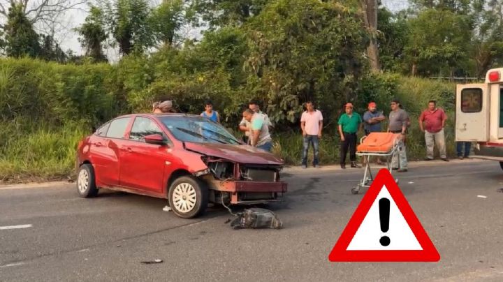 Accidente en el sur de Veracruz deja una mujer sin vida; hay dos personas lesionadas