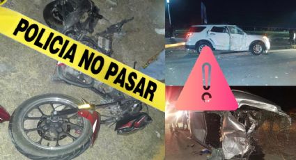 Muere motociclista en accidente vial en Hidalgo; pobladores retienen a 2 y dañan ambulancia