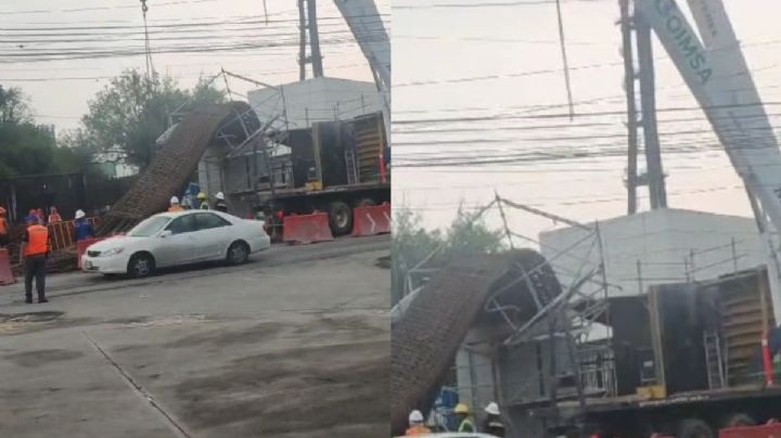 Se dobla columna de varillas de obra del Metro regio; es la segunda ocasión que sucede