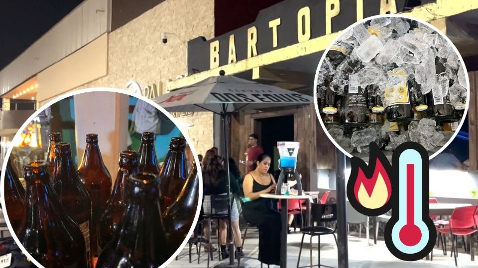 Bar de Coatzacoalcos cumple y regala cervezas por la ola de calor.