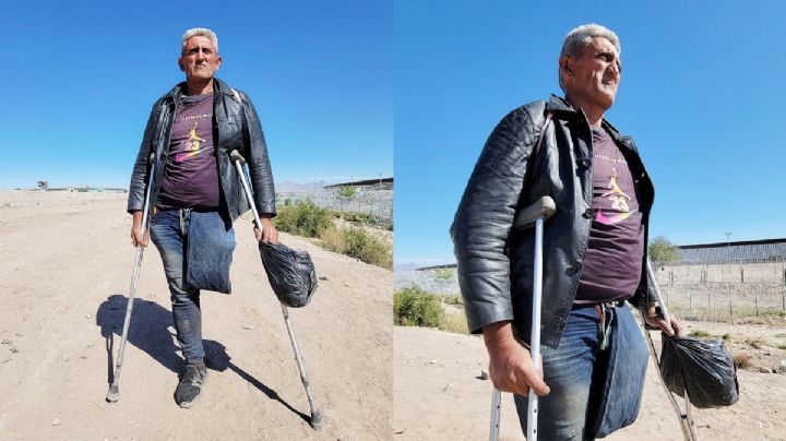 Jorge es migrante venezolano y no tiene una pierna, desde hace 4 meses emprendió el “sueño americano”