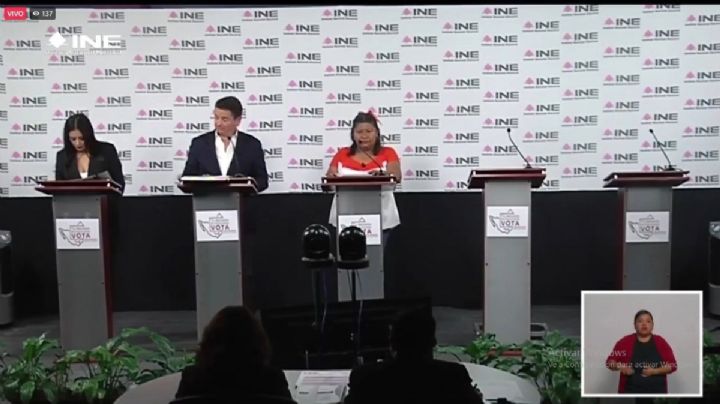 Descalificaciones y propuestas en debate al Senado, esto dijeron los candidatos hidalguenses