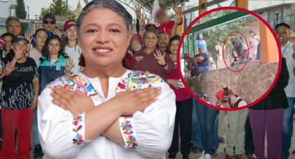 Lanzan botella de vidrio contra candidata de Morena en Apan; un detenido