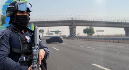 Persecución en la autopista México-Pachuca termina en 3 arrestos y patrulla chocada