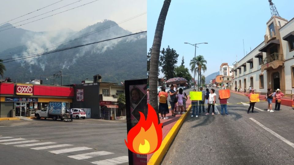 Incendio forestal: En Río Blanco, pobladores se manifiestan y piden extinguir fuego