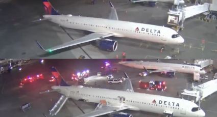 Delta Airlines | Avión despega de Cancún y al aterrizar en Seattle se incendia | VIDEO