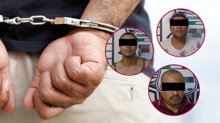 En un taxi, armados y con droga, detienen a 3 personas en Pachuca