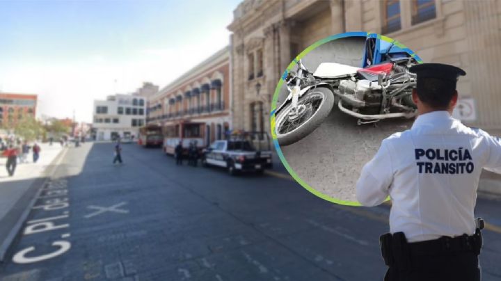 Acusan a Policía de Pachuca de presunto abuso; tiran a repartidor de su moto | VIDEO