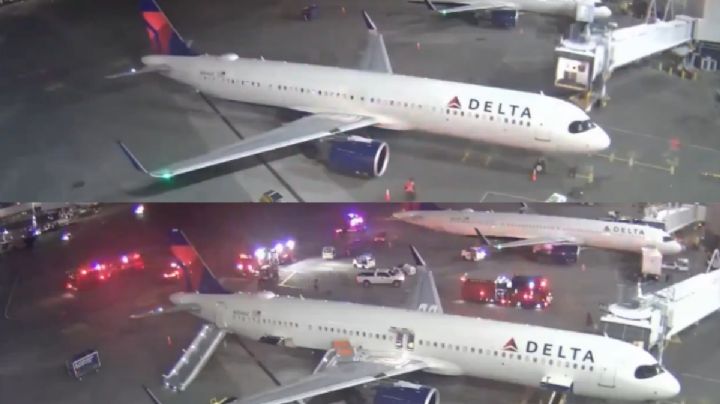 Delta Airlines | Avión despega de Cancún y al aterrizar en Seattle se incendia | VIDEO
