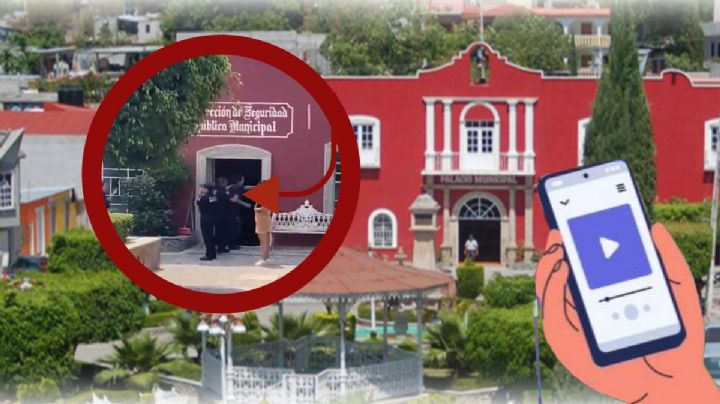 Funcionarios de San Agustín Metzquititlán golpean a repartidos afuera de la alcaldía