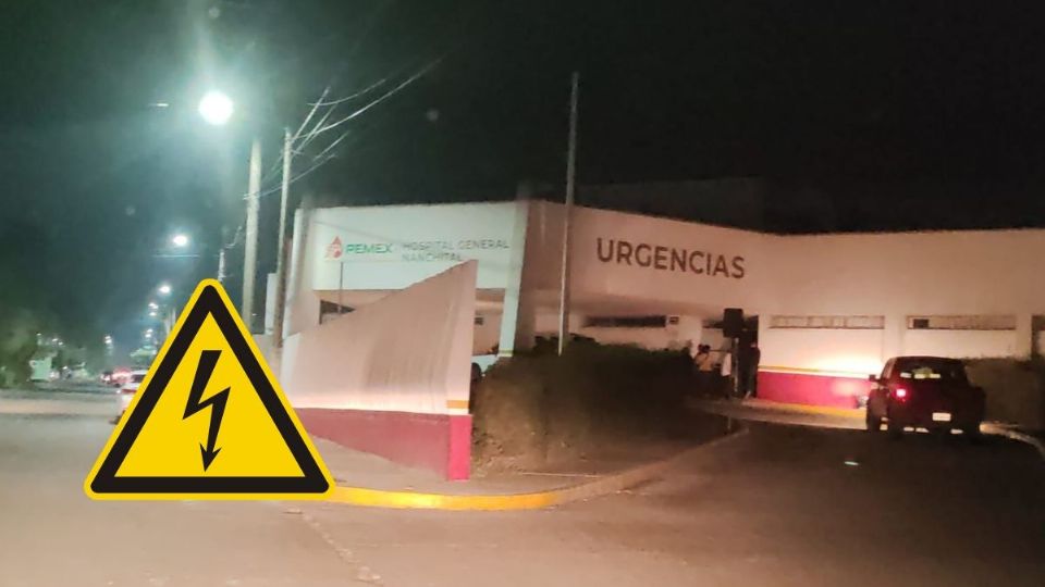 En ola de calor, hospital de Pemex en Nanchital se queda sin energía eléctrica