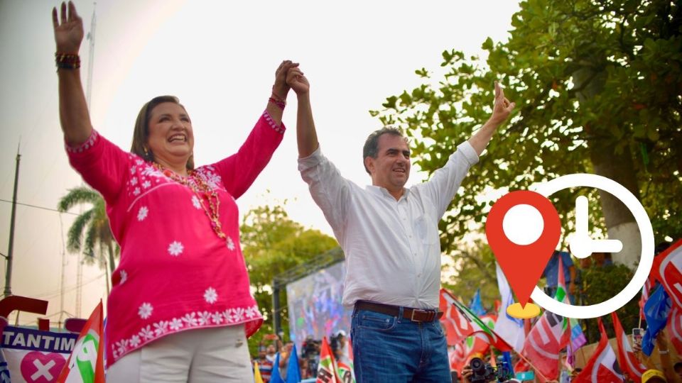 Esta será la agenda de Xóchitl Gálvez y Pepe Yunes en Veracruz, hoy miércoles 15 de mayo