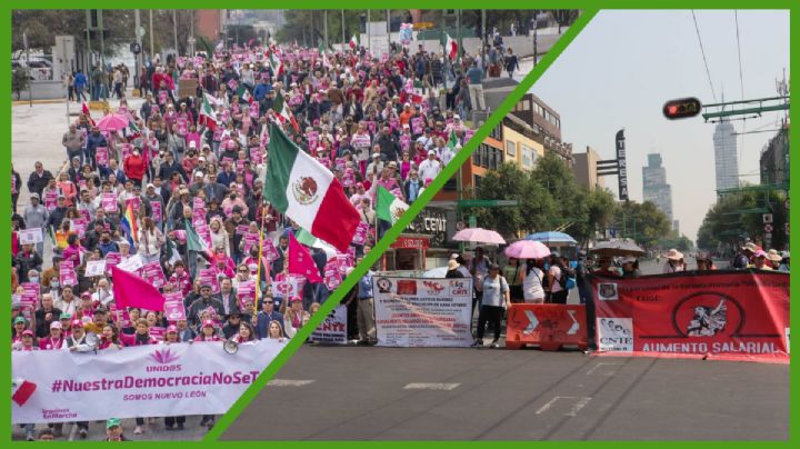 Marea Rosa y la CNTE se encontrarán en la explana del zócalo capitalino