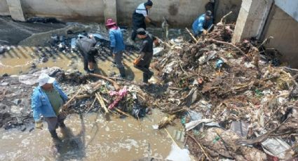 Concluyen limpieza de colectores en Ecatepec tras fuertes inundaciones