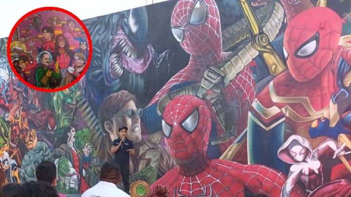 Wendy Guevara, Santa Fe Klan y El Mochilas las estrellas del mural de SpiderVerse en León