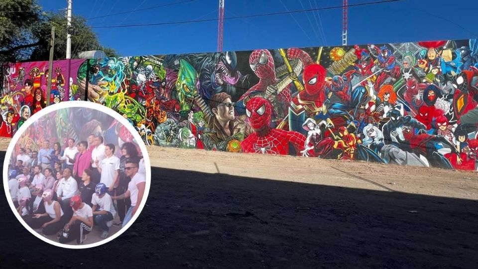 Fue inaugurado el mural del Spiderverso realizado en León