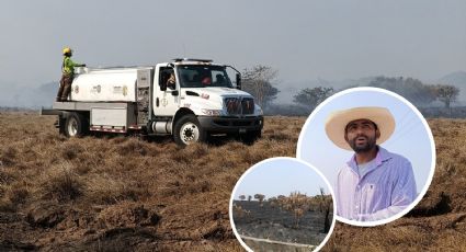 El fuego nos dejó sin nada a los campesinos, Jonny narra infierno con incendios en Alvarado