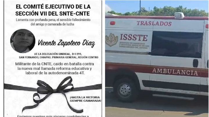 En menos de un día, fallecen dos  maestros de la CNTE en Chiapas