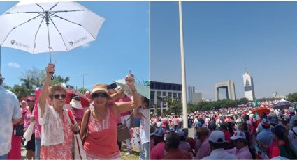 Marea rosa: Cientos de mexicanos salen a las calles en marcha nacional