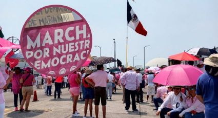 Marea Rosa: Así fue la marcha por la democracia en Veracruz este 19 de mayo