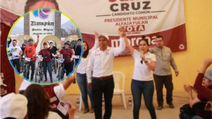 Simey Olvera: andan disfrazados diciendo que son la 4T; en Hidalgo la transformación es guinda