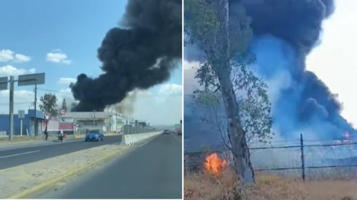 Incendio consume dos camiones de transporte de personal en Celaya