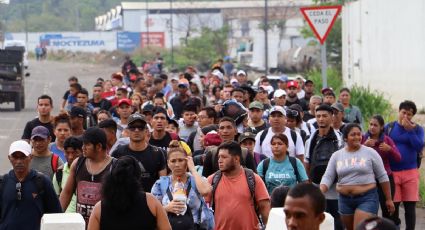 Nueva caravana migrante sale de Tapachula, Chiapas con cientos de personas