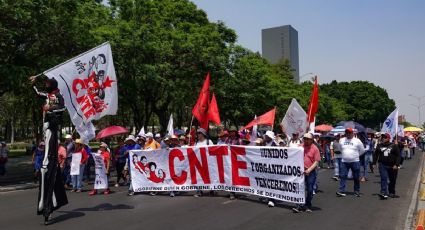 CNTE desquicia circulación en Paseo de la Reforma e Insurgentes con 6 horas de bloqueos