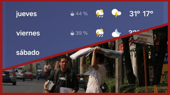 Estos días de la semana lloverá en la CDMX, según el clima de tu celular