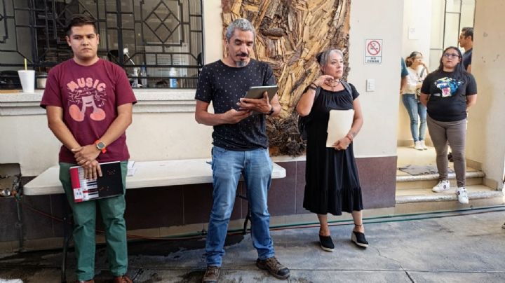 Trabajadores de la Escuela de Música de Hidalgo se rebelan contra directivos