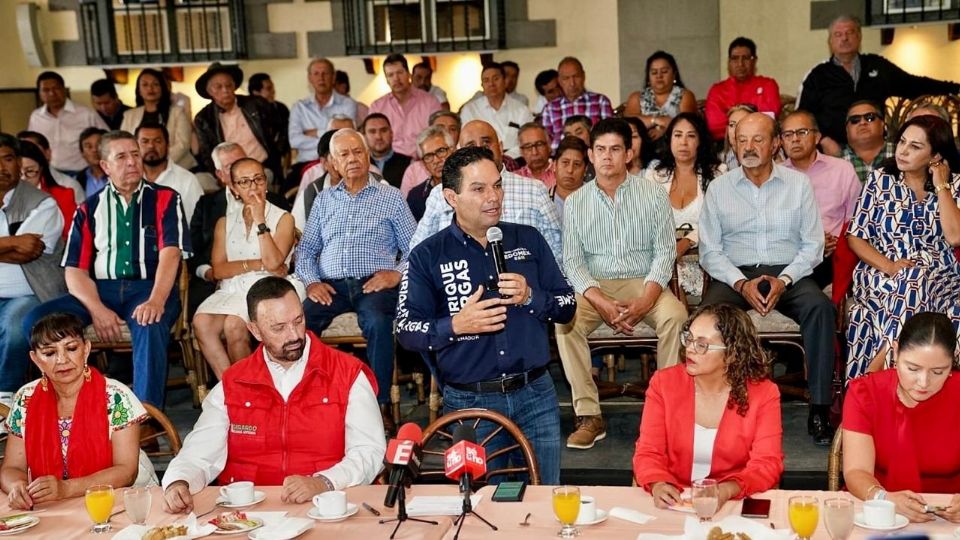 Enrique Vargas, candidato al Senado por Edomex recibe respaldo de ex funcionarios del PRI