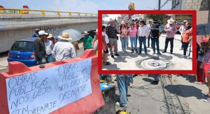 Bloquean fraccionamiento de Pachuca por daños al drenaje; autoridades dan esta solución