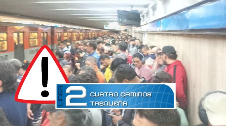 METRO CDMX: Línea 2 colapsada y sin servicio este miércoles 22 de mayo