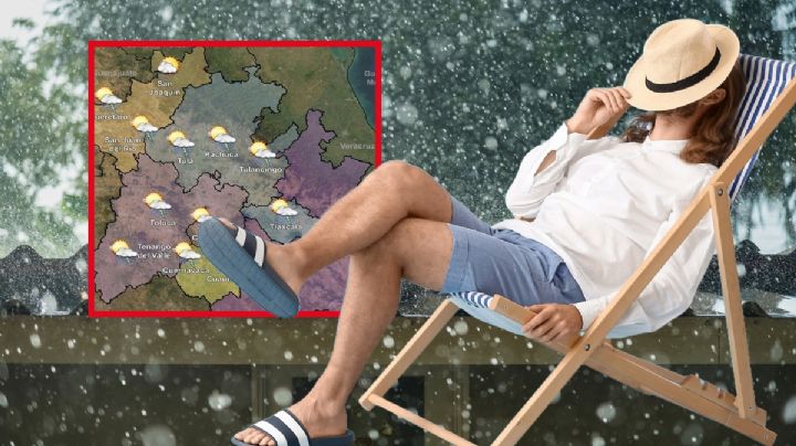 Fuertes lluvias y granizo para Hidalgo; así el clima este jueves