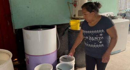 Escasez de agua en Ecatepec: no les llega y, si cae, la "desinfectan" con cloro