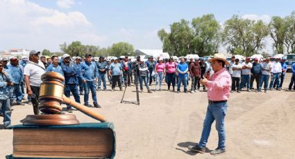 Andrés Velázquez promete legislar en favor de trabajadores de empresas gaseras