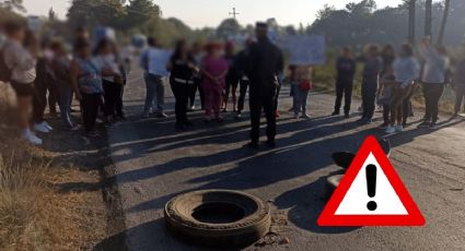 Bloquean carretera hacia Pancho Poza en Altotonga; esto se sabe