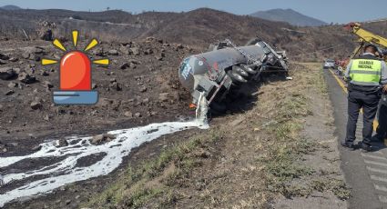 Esto se sabe de la volcadura de tráiler en autopista Orizaba - Puebla que causó cierre vial