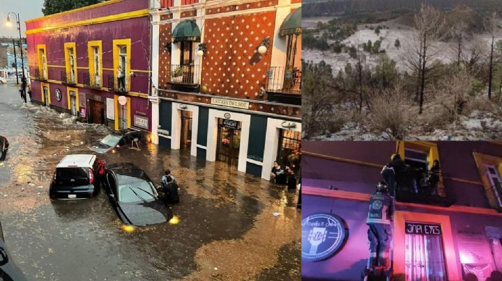 Puebla bajo el agua, fuertes lluvias dejan afectaciones| VIDEO